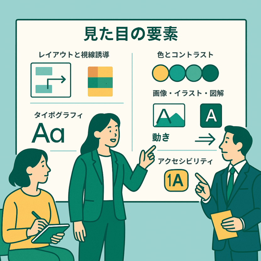 「デザイン（見た目）」に含まれる範囲の棚卸し