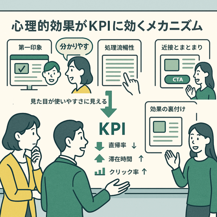 心理的効果が“見た目経由”でKPIに効くメカニズム