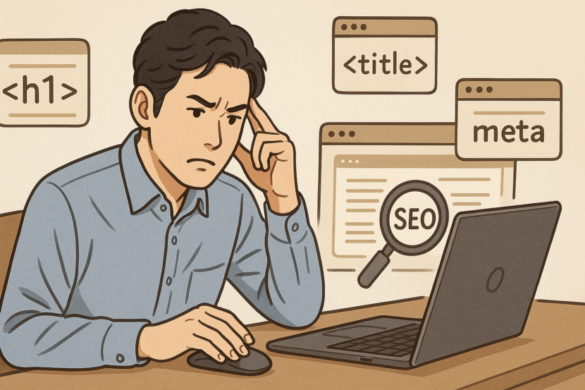 SEO設計の不備（タグ活用の見落とし）