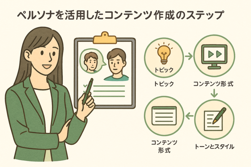 ペルソナを活用したコンテンツ作成のステップ