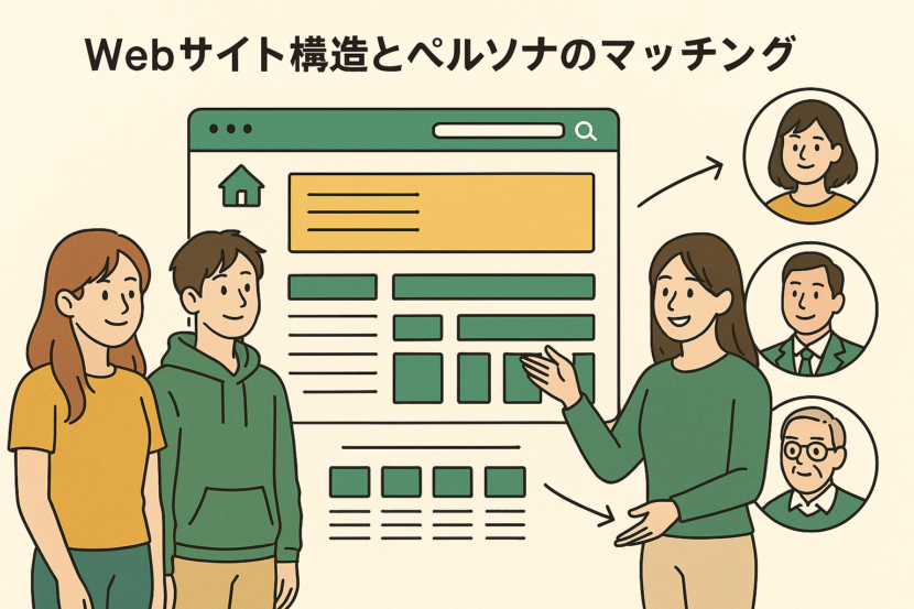 Webサイト構造とペルソナのマッチング